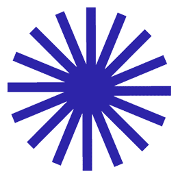 Dunkelblaue, strahlenf&ouml;rmige Grafik mit 16 gleichm&auml;&szlig;igen Strahlen, die von einem zentralen Punkt ausgehen.